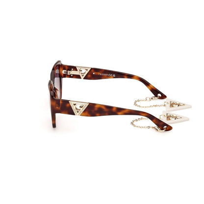 Guess Women’s Sunglasses – Brown Acetate Frame, Grey Lenses