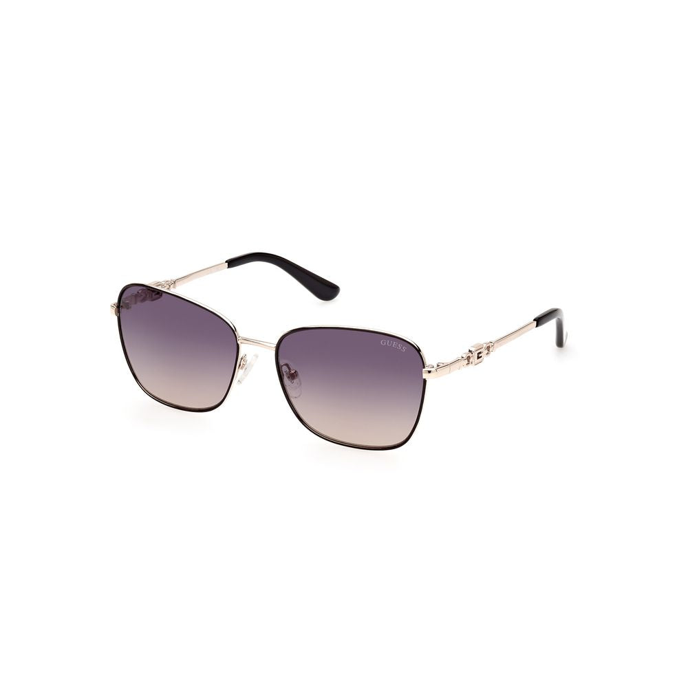 Guess Women’s Sunglasses – Golden Metal Frame, Grey Lenses