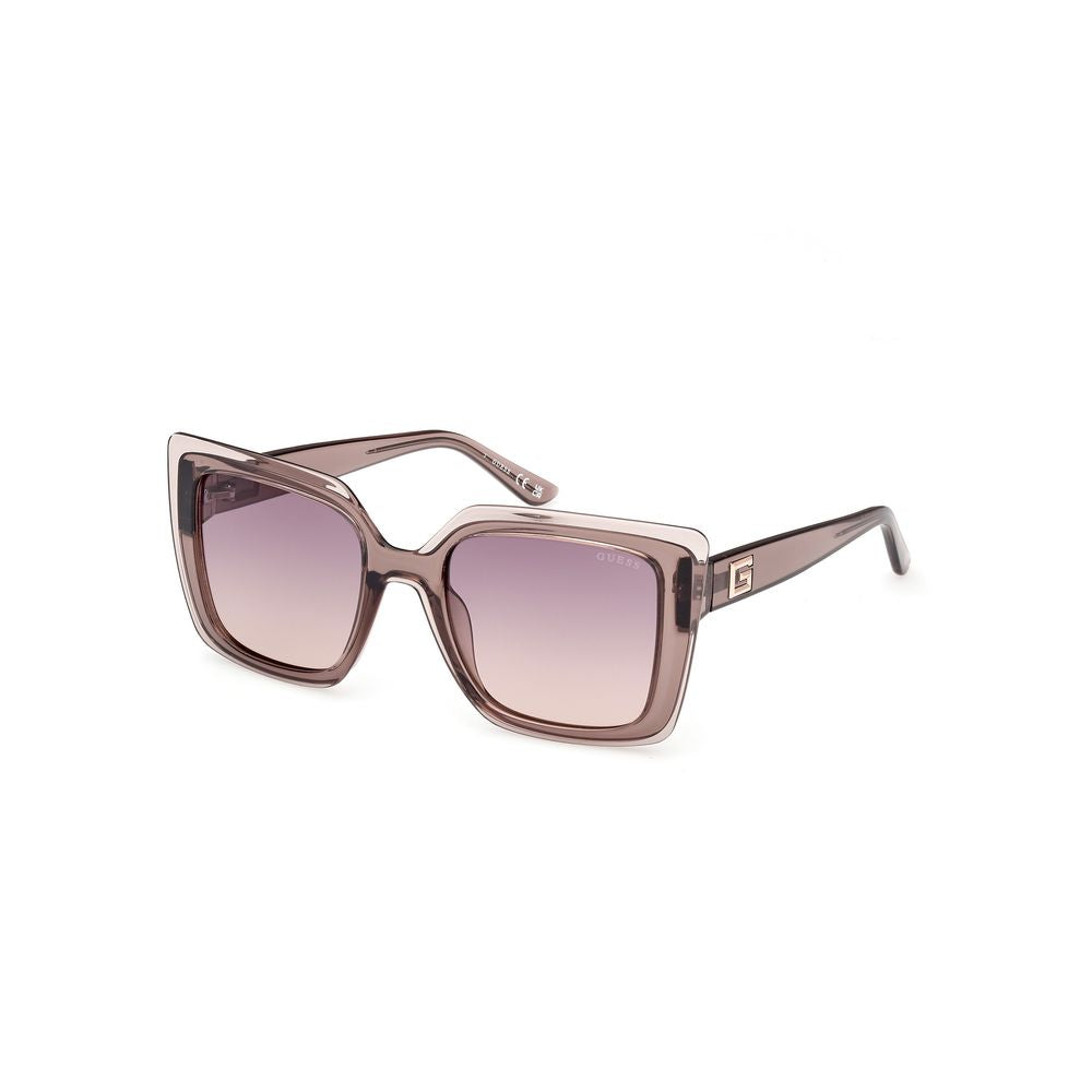 Guess Women’s Sunglasses – Beige Full-Rim Frame, Grey Lenses