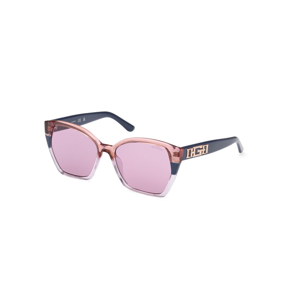 Guess Women's Sunglasses – Blue Resin Frame, Brown Lenses