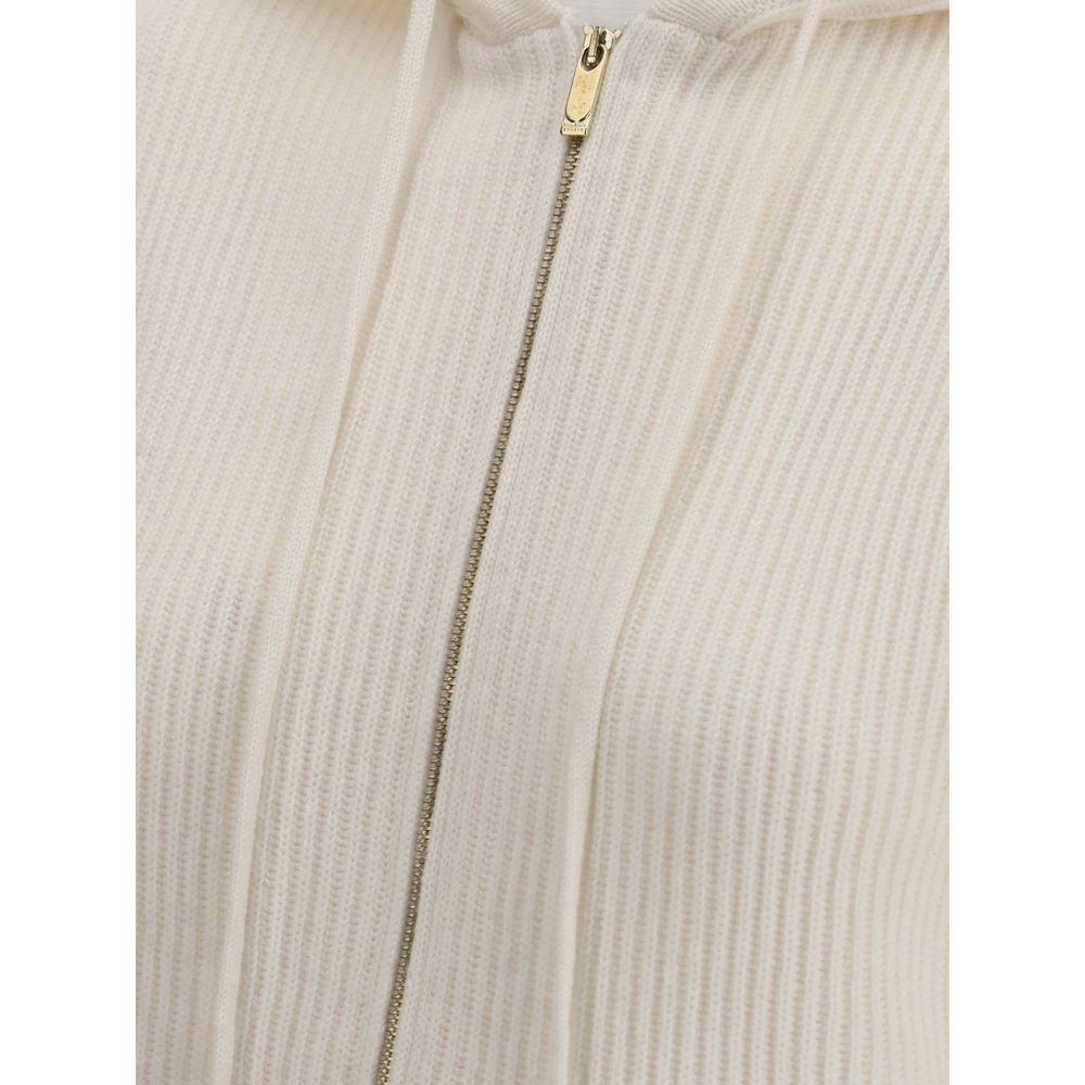 Max Mara White Wool Sleeveless Sweater