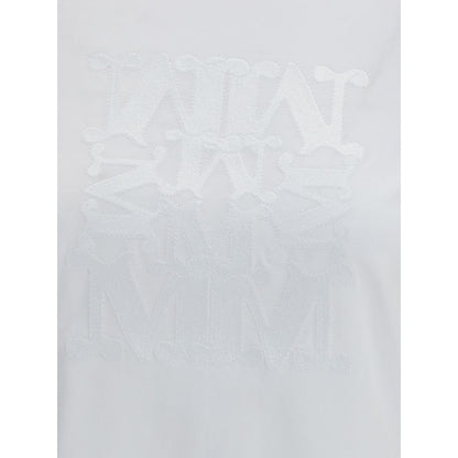 Max Mara White Cotton T-Shirt: Timeless Elegance for Every Wardrobe