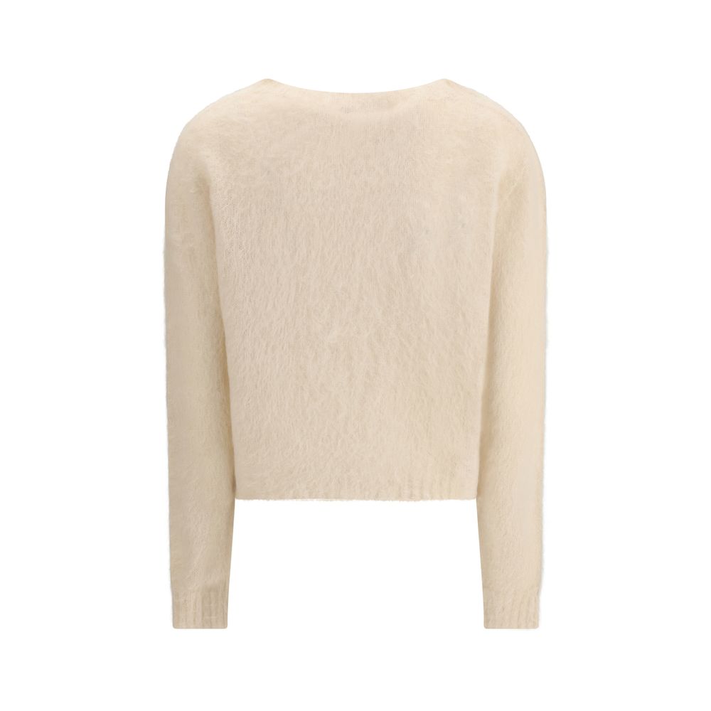 Max Mara Aceto Sweater in Beige Polyamide
