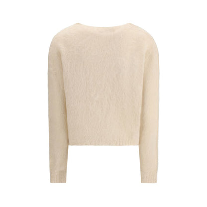 Max Mara Aceto Sweater in Beige Polyamide