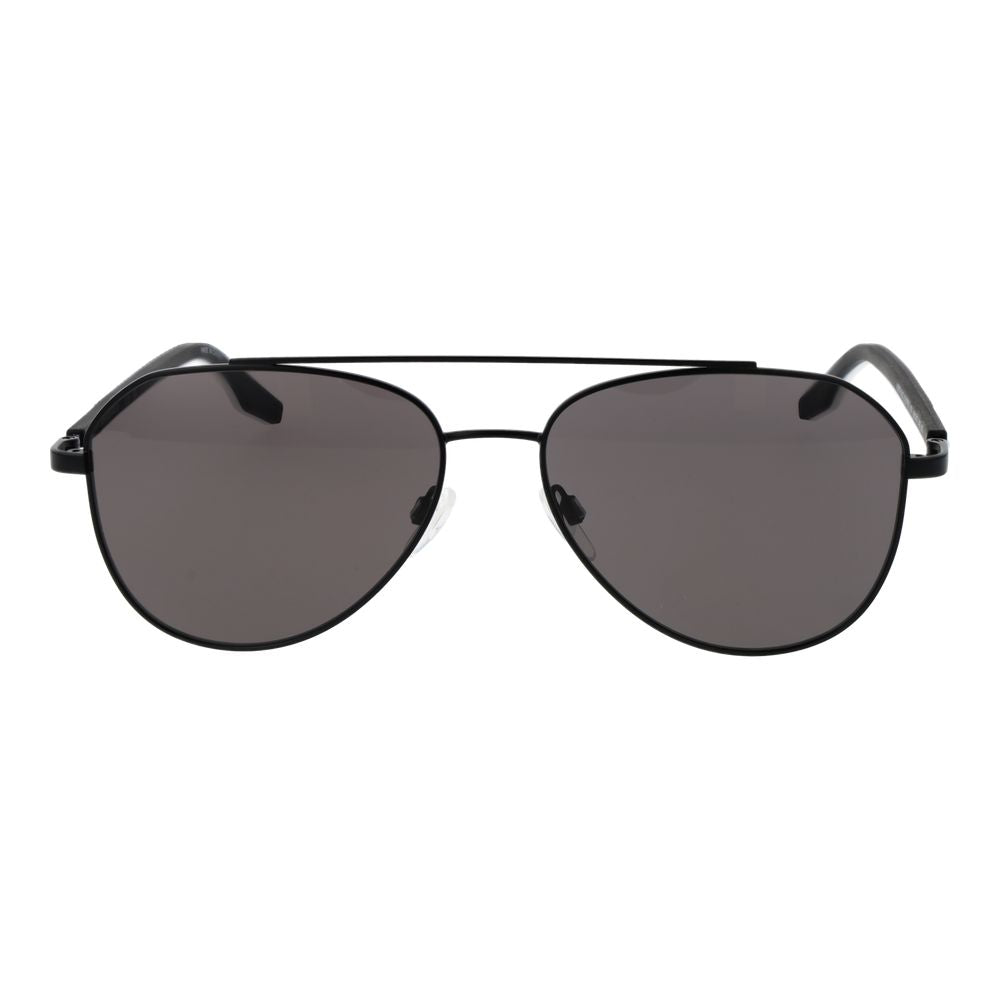 Converse Unisex Sunglasses – Black Aviator Frame, Grey Lenses