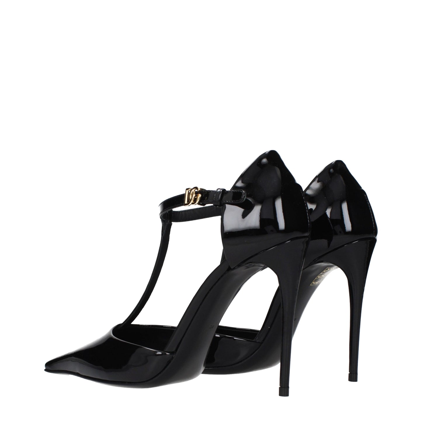 Dolce & Gabbana Black Leather High Heel Pumps