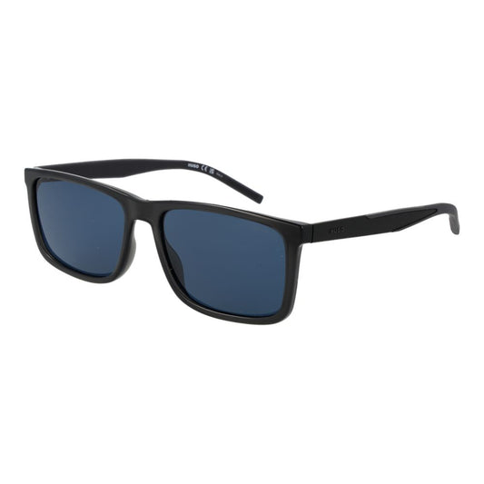 Hugo Boss Men’s Sunglasses – Grey Rectangle Frame, Blue Lenses