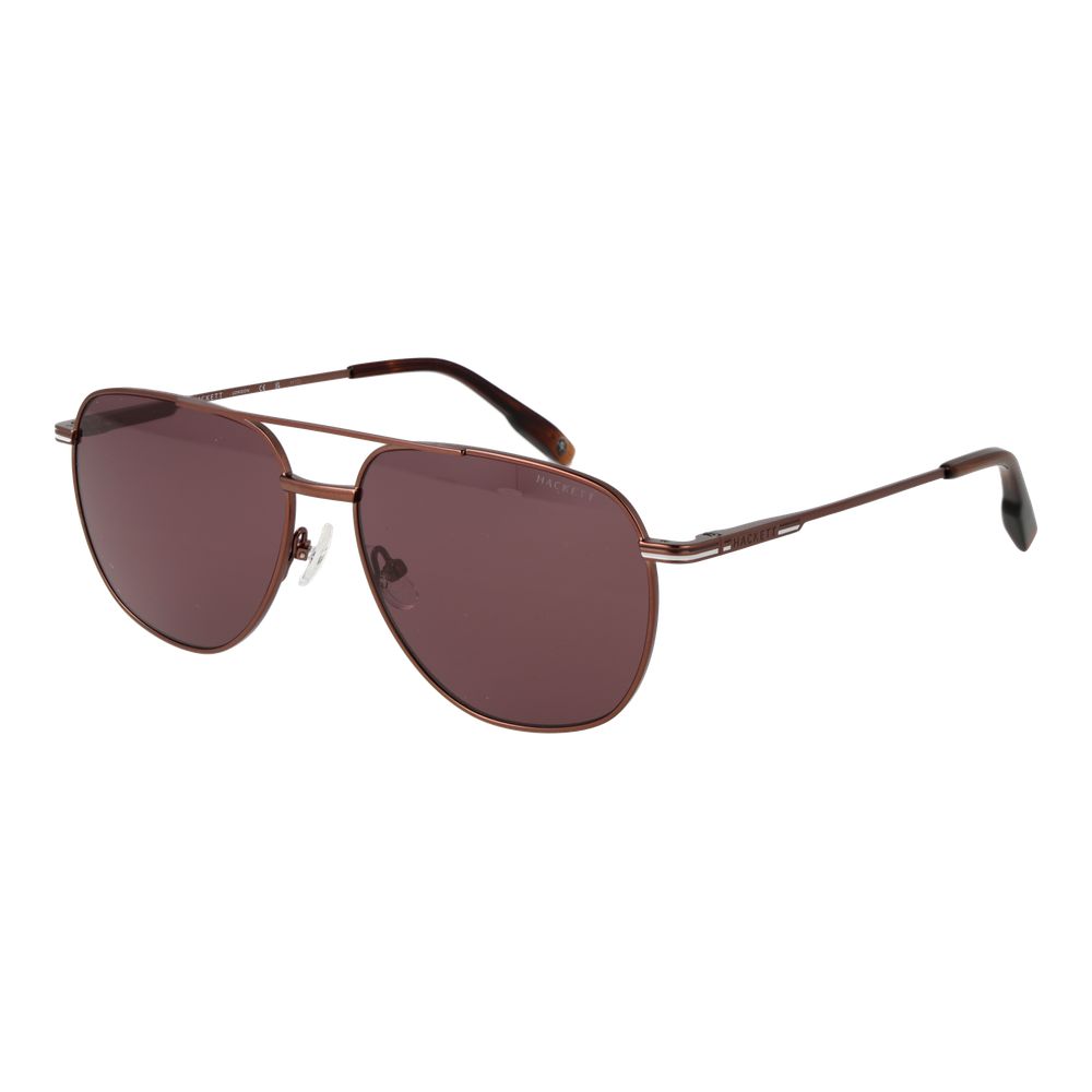 Hackett Brown Metal Sunglasses for Men