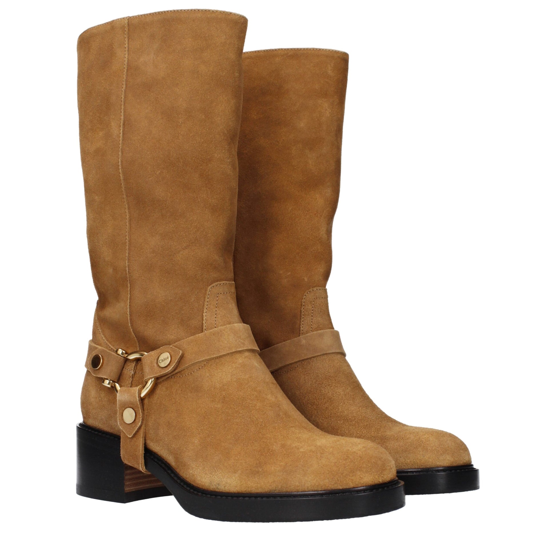Chloé Brown Leather Ankle Boots - Effortless Elegance