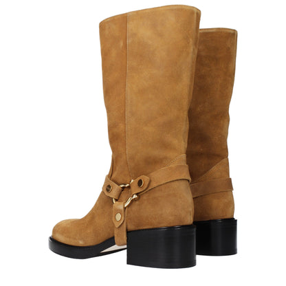 Chloé Brown Leather Ankle Boots - Effortless Elegance