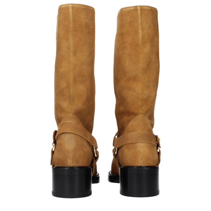 Chloé Brown Leather Ankle Boots - Effortless Elegance