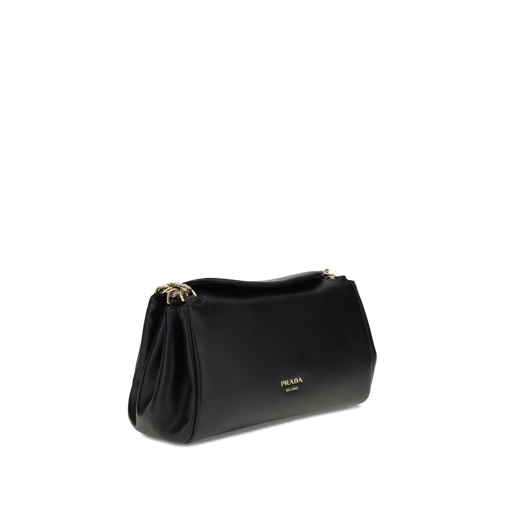 Prada Black Lamb Ovis Aries Shoulder Bag