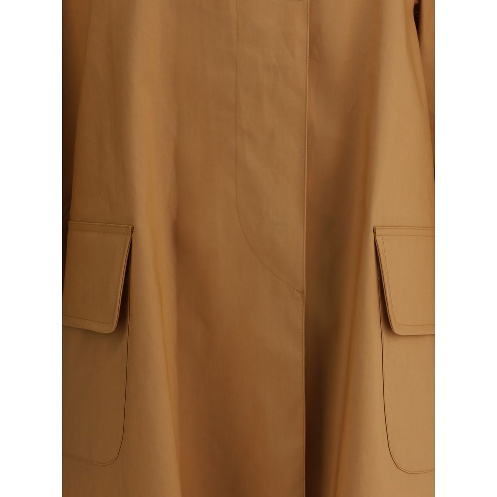 Prada Beige Waterproof Cotton Trench Coat