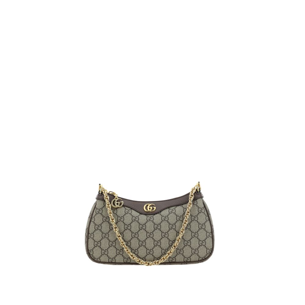 Gucci Brown Cotton Ophidia Shoulder Bag
