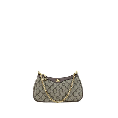 Gucci Brown Cotton Ophidia Shoulder Bag