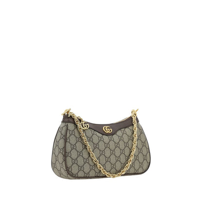 Gucci Brown Cotton Ophidia Shoulder Bag