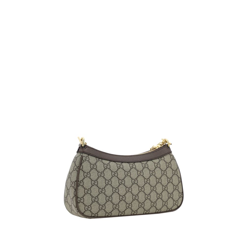 Gucci Brown Cotton Ophidia Shoulder Bag