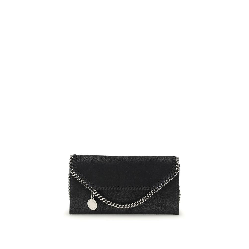 Stella McCartney Silver Polyester Falabella Continental Clutch Bag