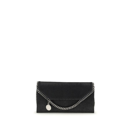 Stella McCartney Silver Polyester Falabella Continental Clutch Bag