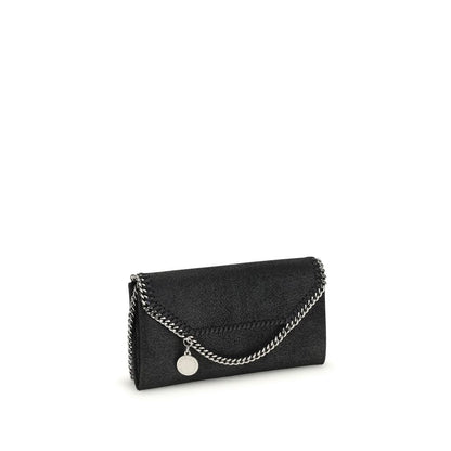 Stella McCartney Silver Polyester Falabella Continental Clutch Bag