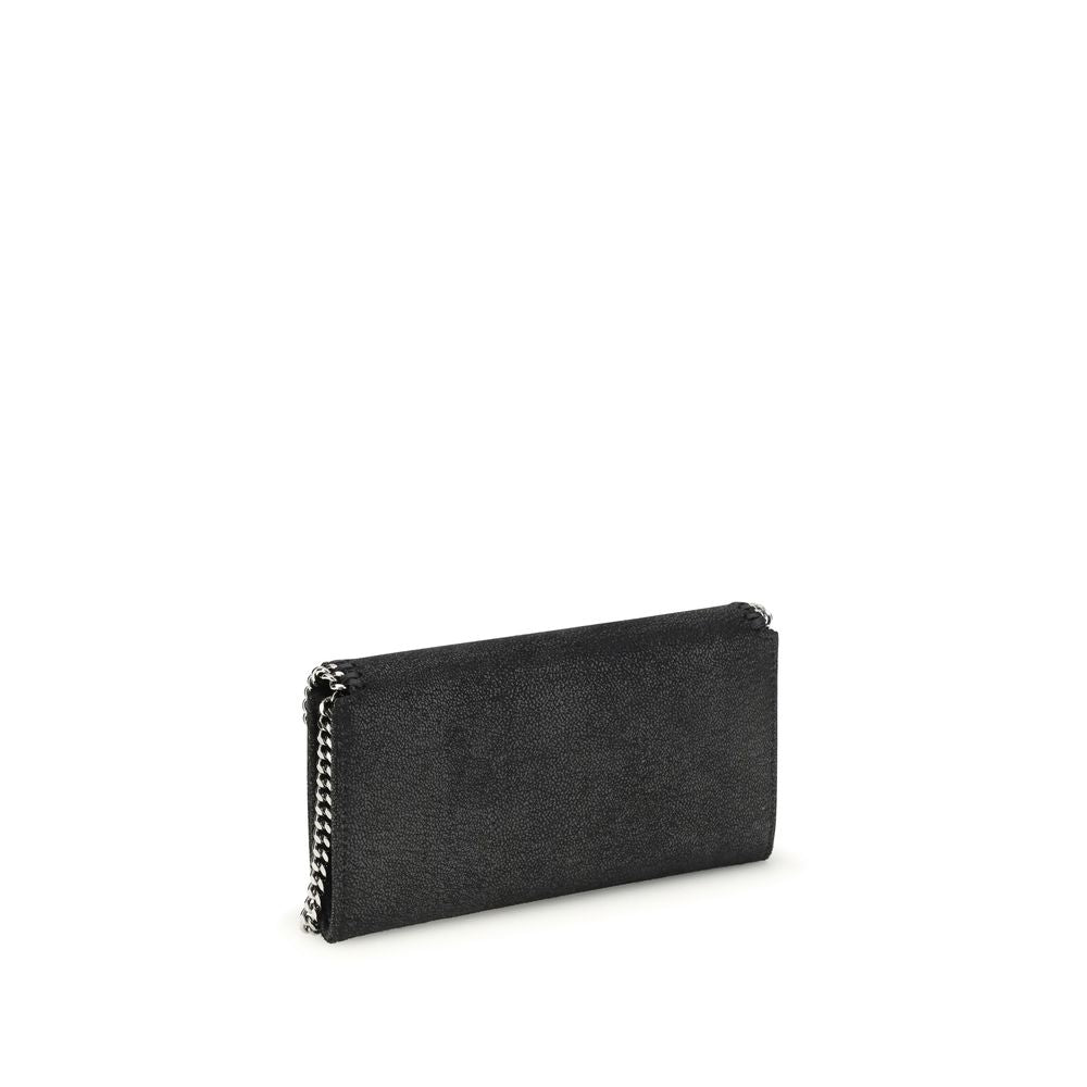 Stella McCartney Silver Polyester Falabella Continental Clutch Bag