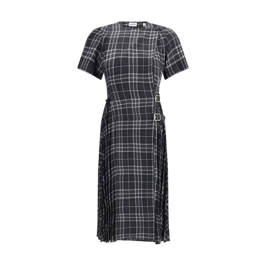 Burberry Check Wool Blend Kilt Dress