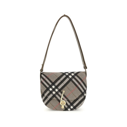 Burberry Check Archive Shoulder Bag in Gray Fabric