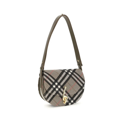 Burberry Check Archive Shoulder Bag in Gray Fabric