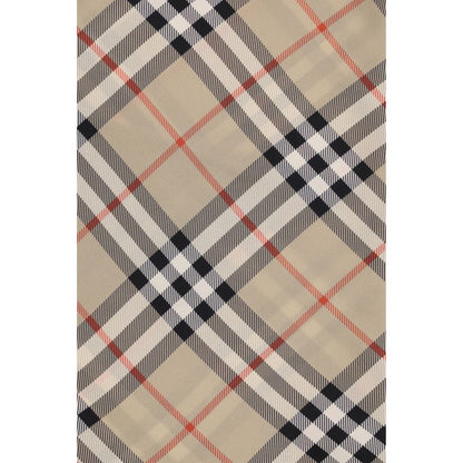 Burberry Beige Silk Check Scarf