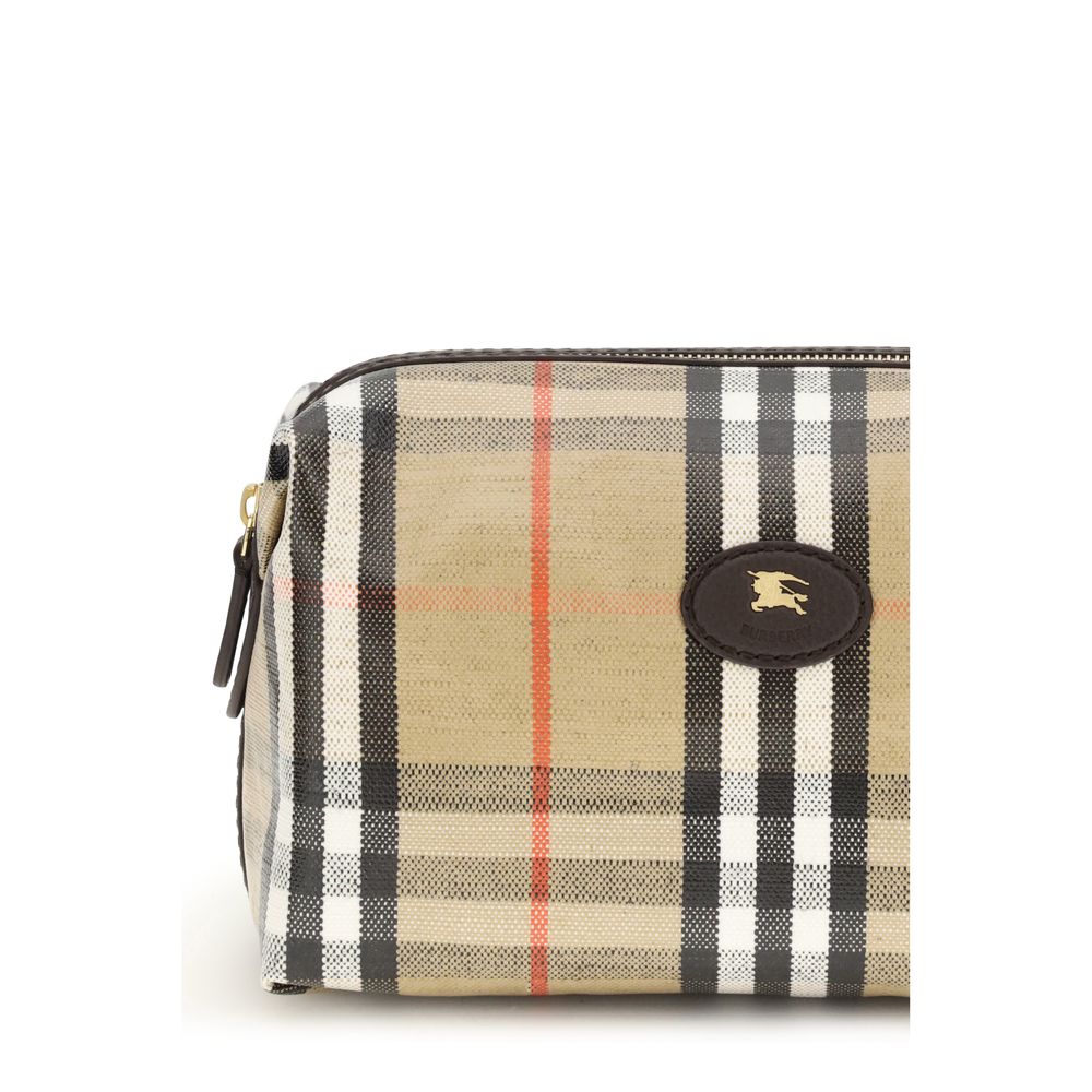 Burberry Beige Cotton Wallet - The Highlands Beauty Bag