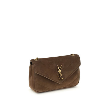 Saint Laurent Brown Leather Shoulder Bag - LouLou Mini Suede