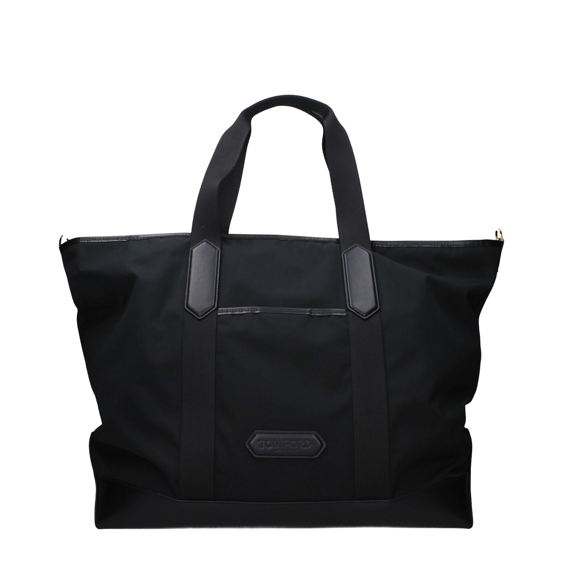 Tom Ford Black Nylon Luggage and Travel Tote Bag