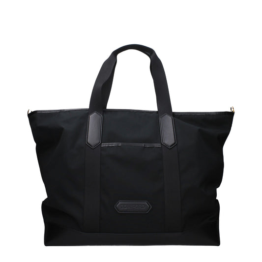 Tom Ford Black Nylon Luggage and Travel Tote Bag