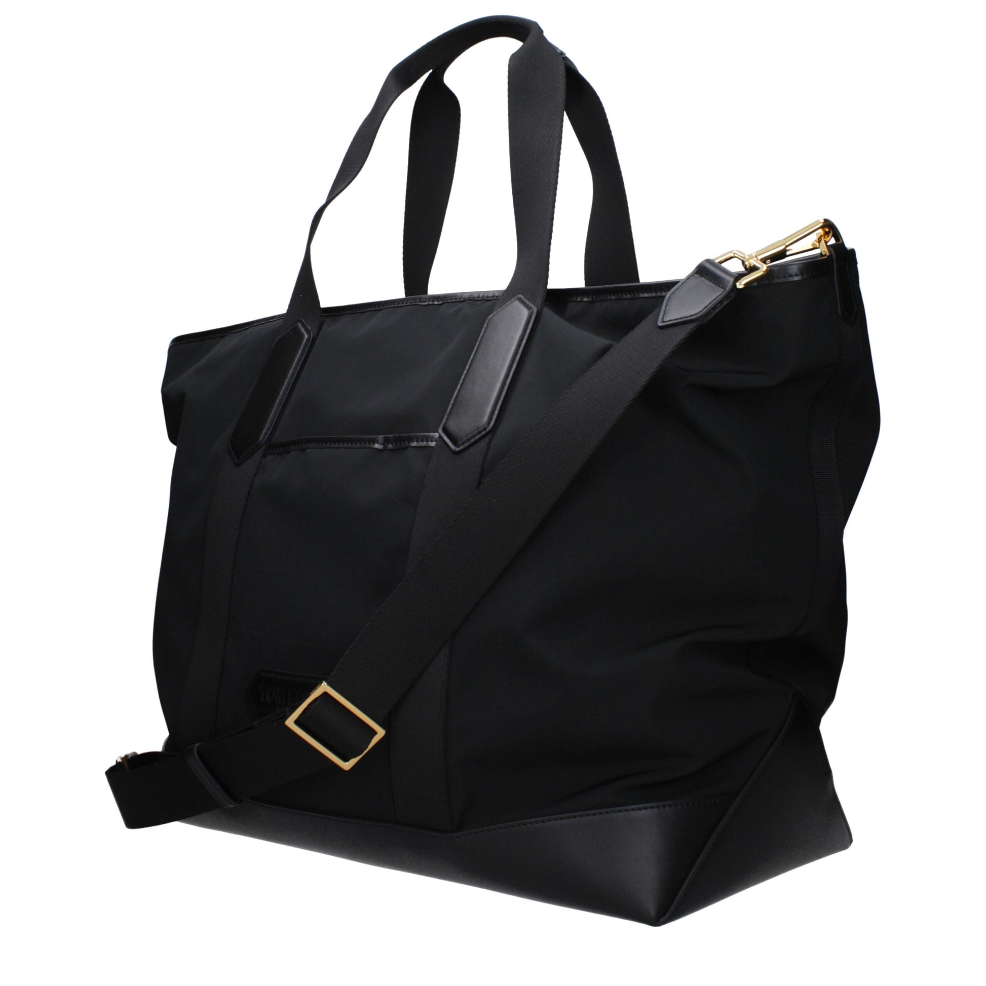 Tom Ford Black Nylon Luggage and Travel Tote Bag