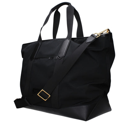 Tom Ford Black Nylon Luggage and Travel Tote Bag