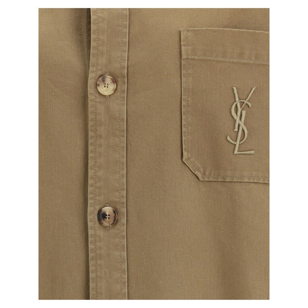 Saint Laurent Green Cotton Denim Jacket