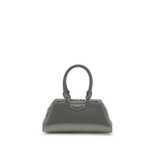 Givenchy Gray Calf Leather Bos Taurus Antigona East-West Mini Handbag