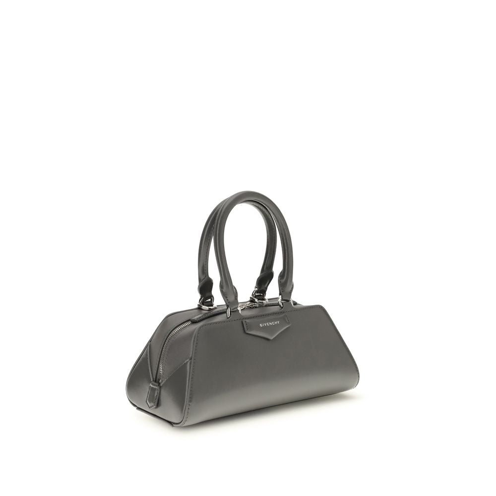 Givenchy Gray Calf Leather Bos Taurus Antigona East-West Mini Handbag
