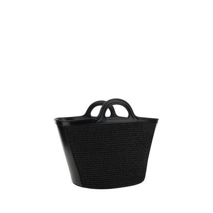 Marni Black Cotton Shoulder Bag - Tropicalia Bucket Bag