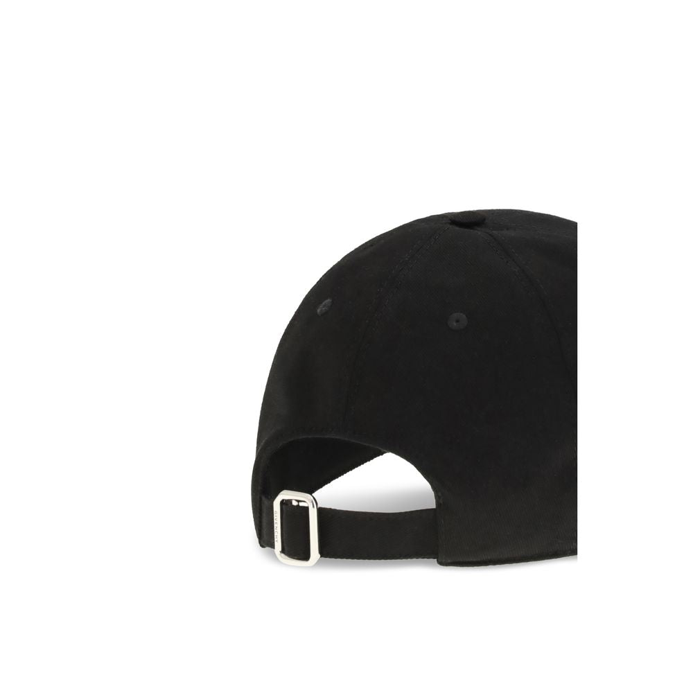 Givenchy Black Cotton Cap - Logo Baseball Hat