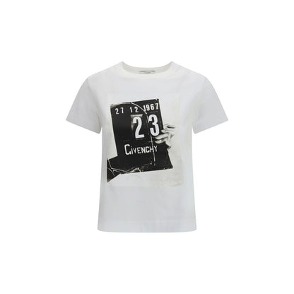 Givenchy White Cotton Maxi-Print T-Shirt