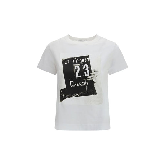 Givenchy White Cotton Maxi-Print T-Shirt