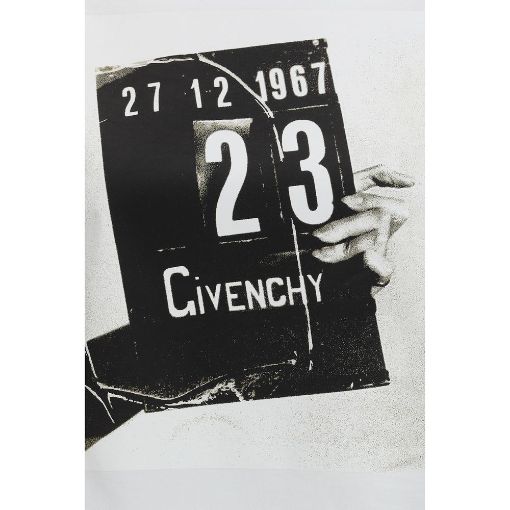 Givenchy White Cotton Maxi-Print T-Shirt