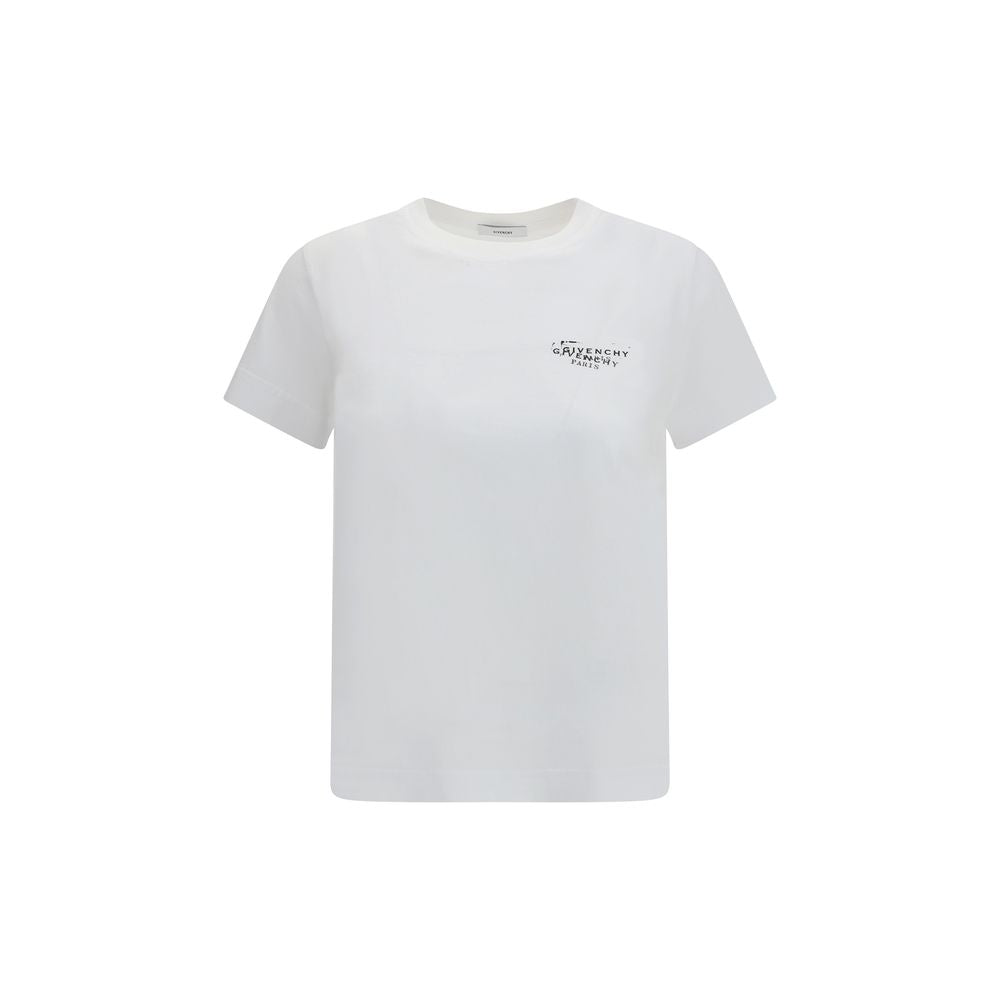 Givenchy White Cotton T-Shirt - Modern Elegance Redefined
