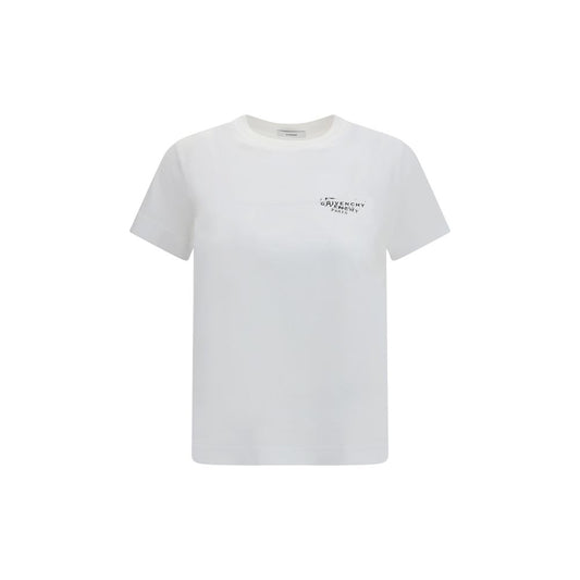 Givenchy White Cotton T-Shirt - Modern Elegance Redefined