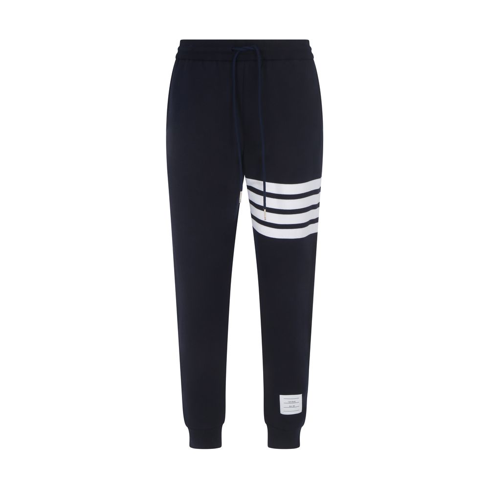 Thom Browne Blue Cotton Joggers