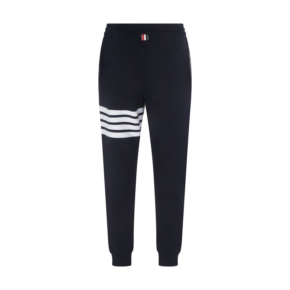Thom Browne Blue Cotton Joggers