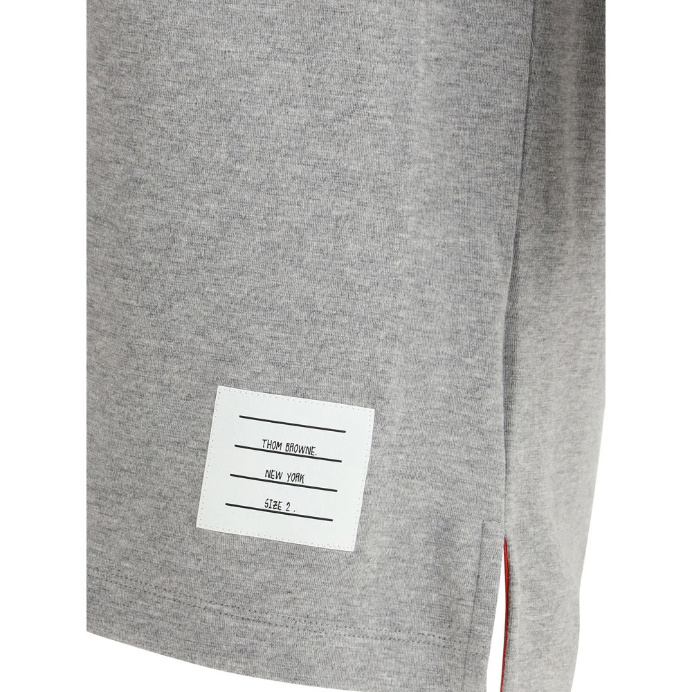 Thom Browne Gray Cotton T-Shirt - Timeless Modern Essential