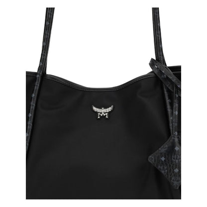 MCM Black Fabric Shoulder Bag - Aeren Tote