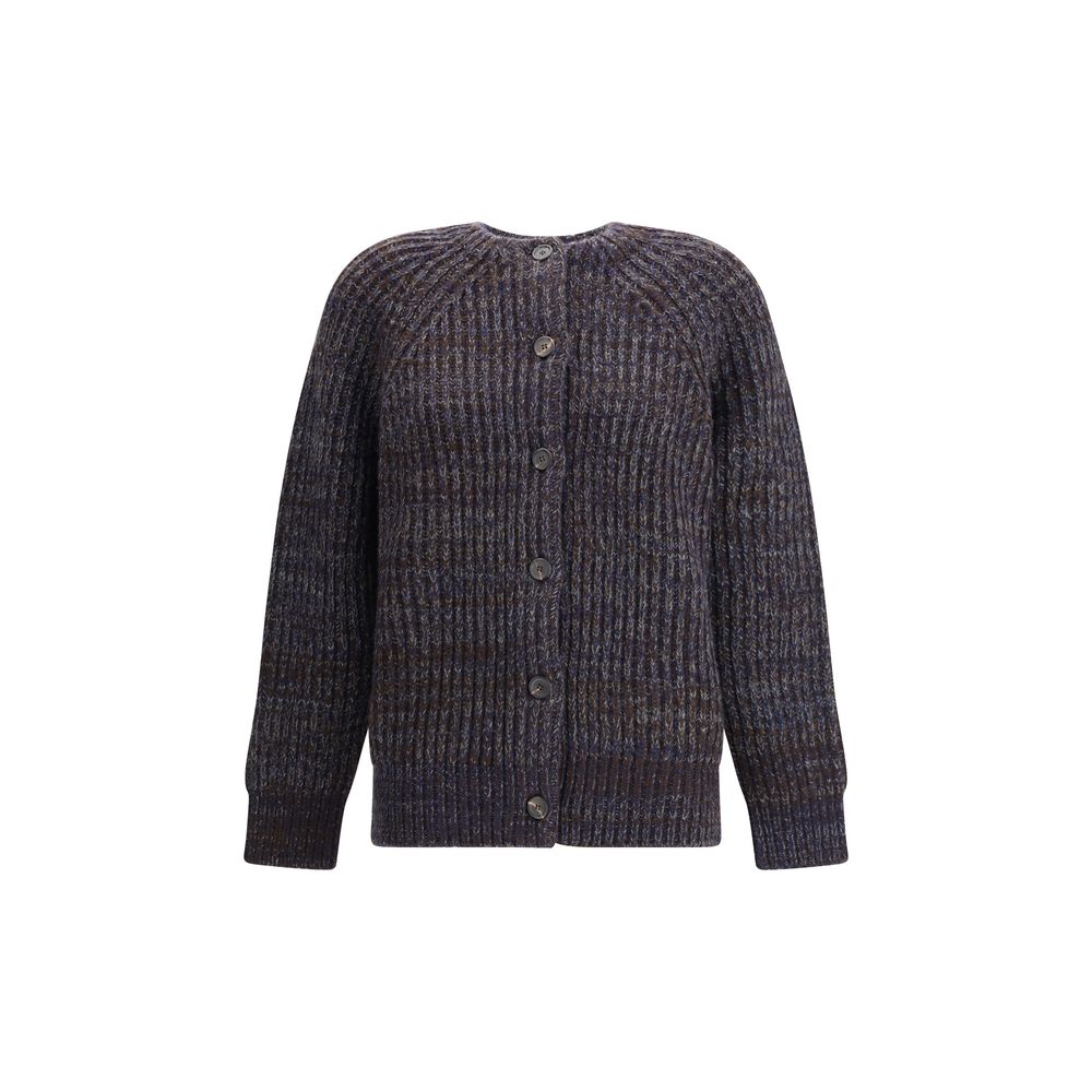 Prada Brown Merino Wool Cardigan – A Versatile Oversized Essential